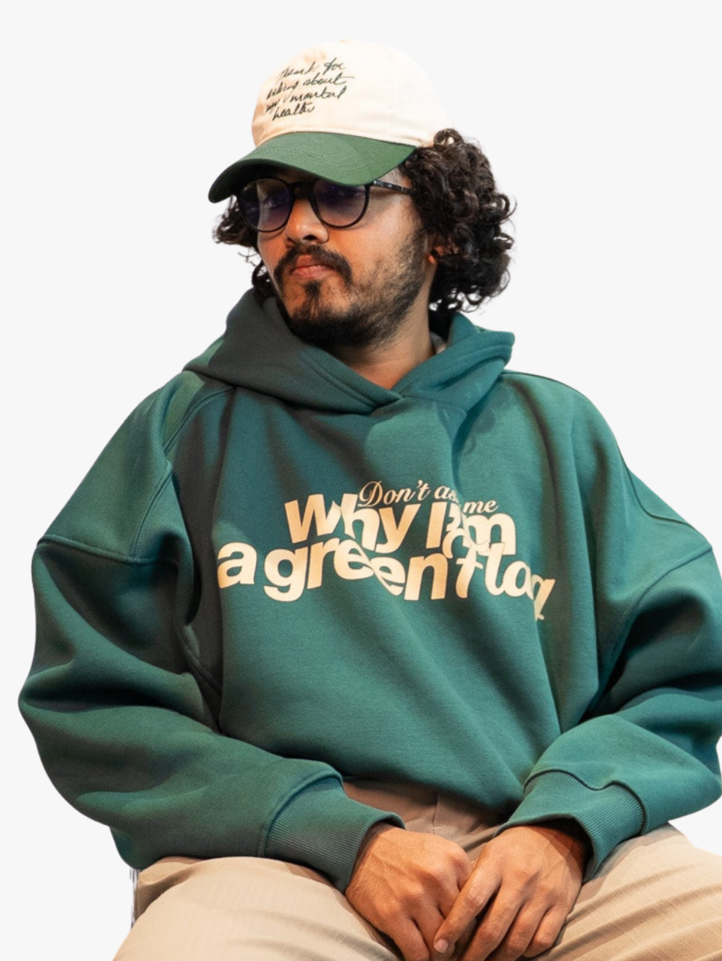 Don’t Ask Me Why I’m a Green Flag Cropped Hoodie