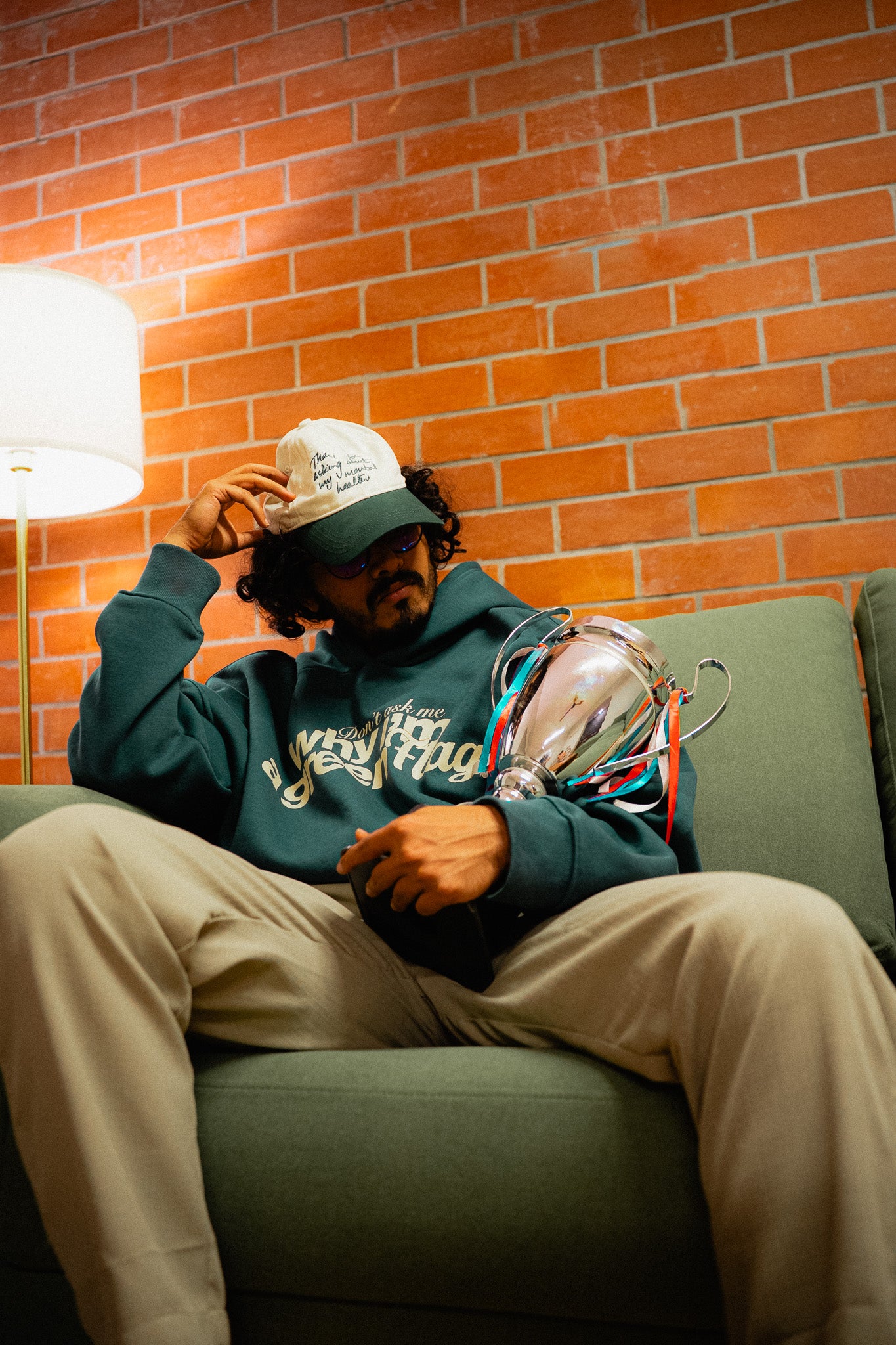 Don’t Ask Me Why I’m a Green Flag Cropped Hoodie - Classic Unisex Fit