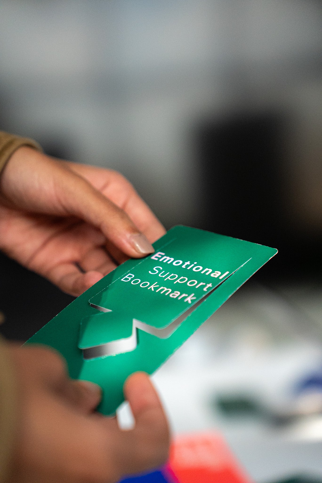 Emotional Support Bookmark (Green)