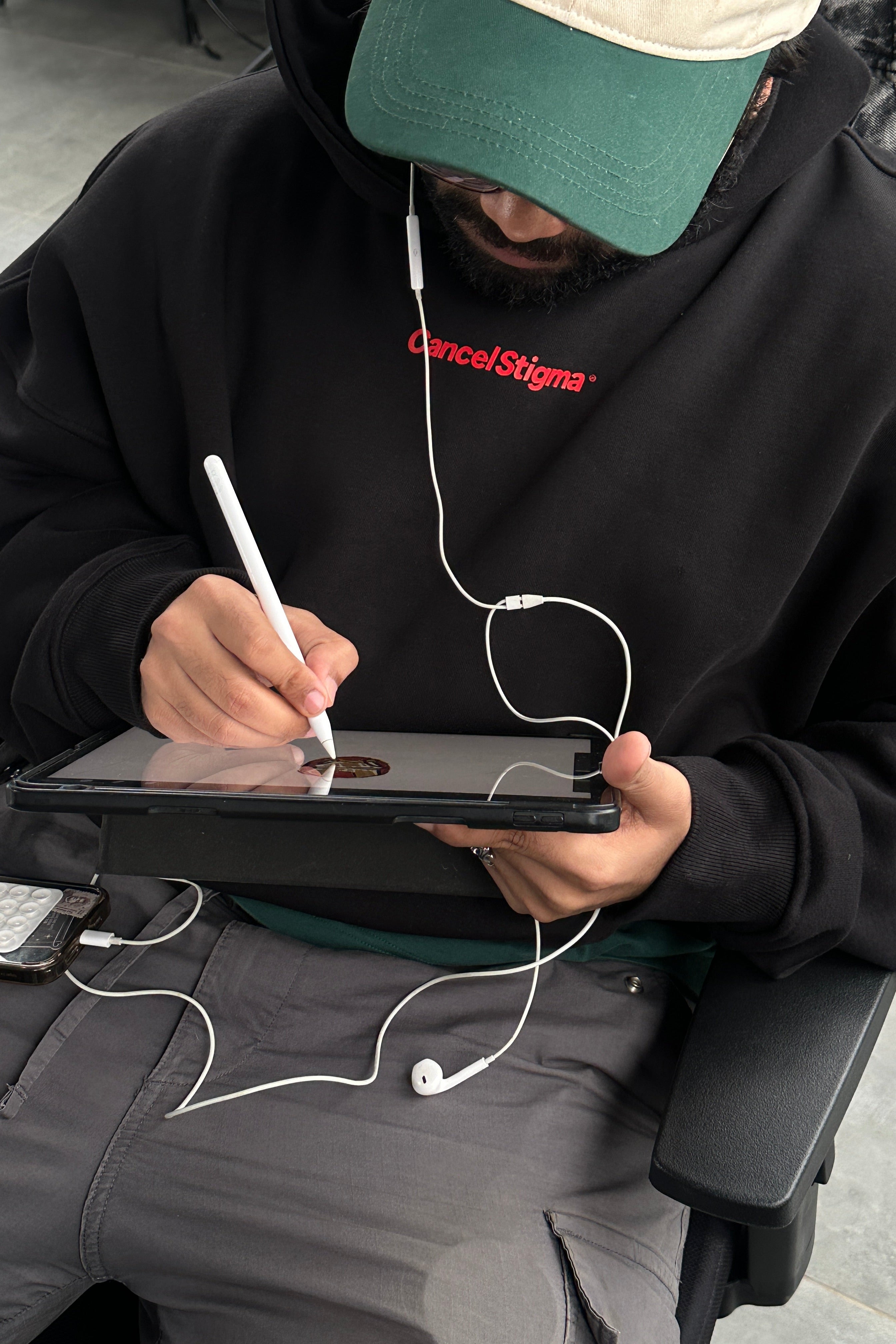 Therapy Club Cropped Hoodie - Classic Unisex Fit